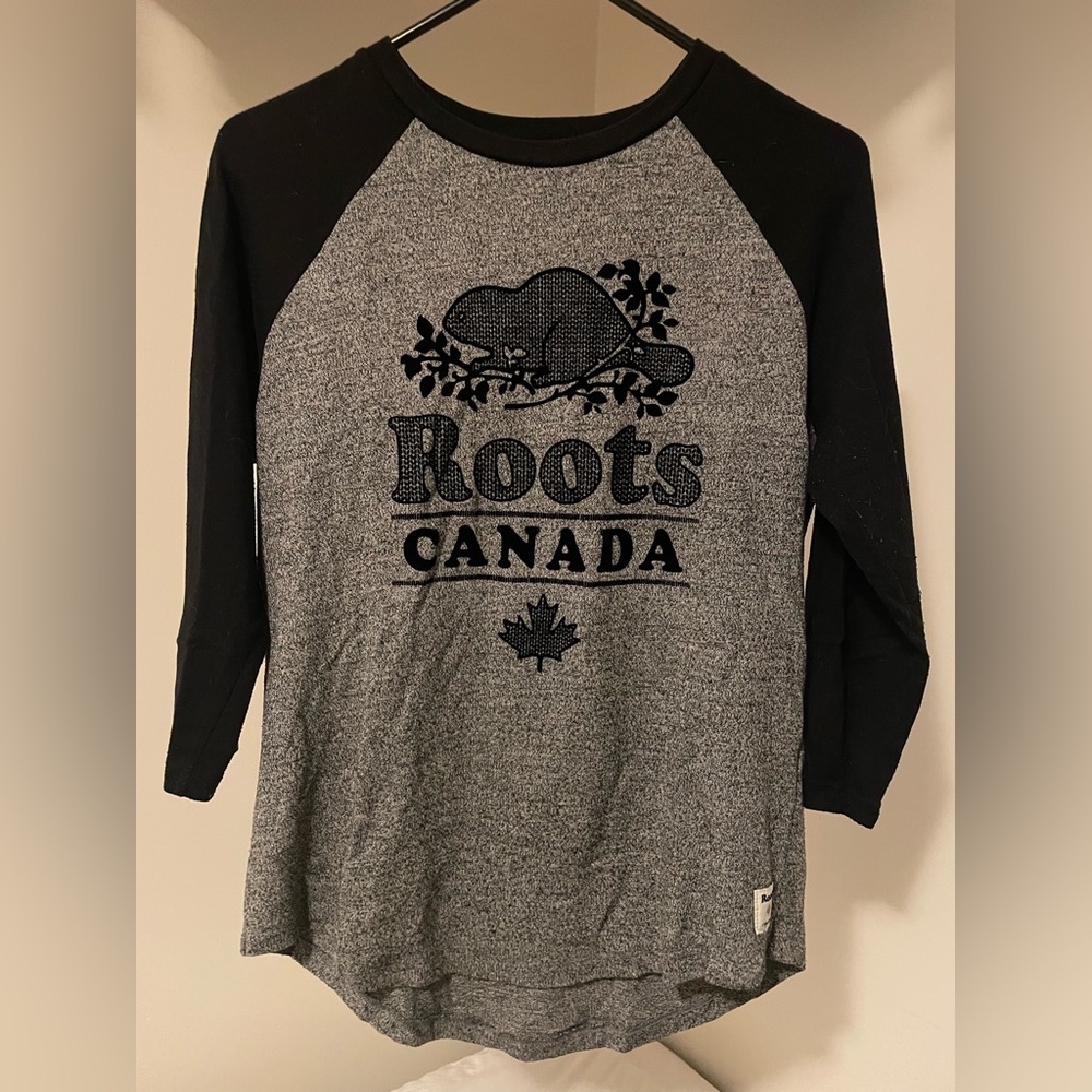 Roots logo raglan
